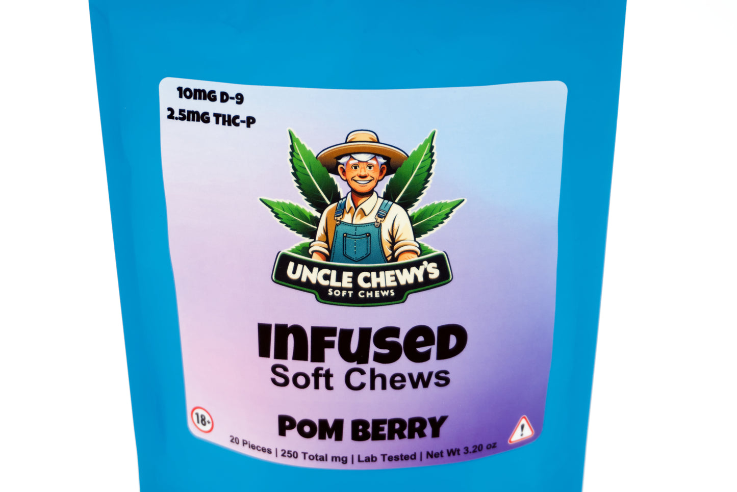Pom Berry Soft Chews 10mg Delta-9 2.5mg THCP 20 Pack