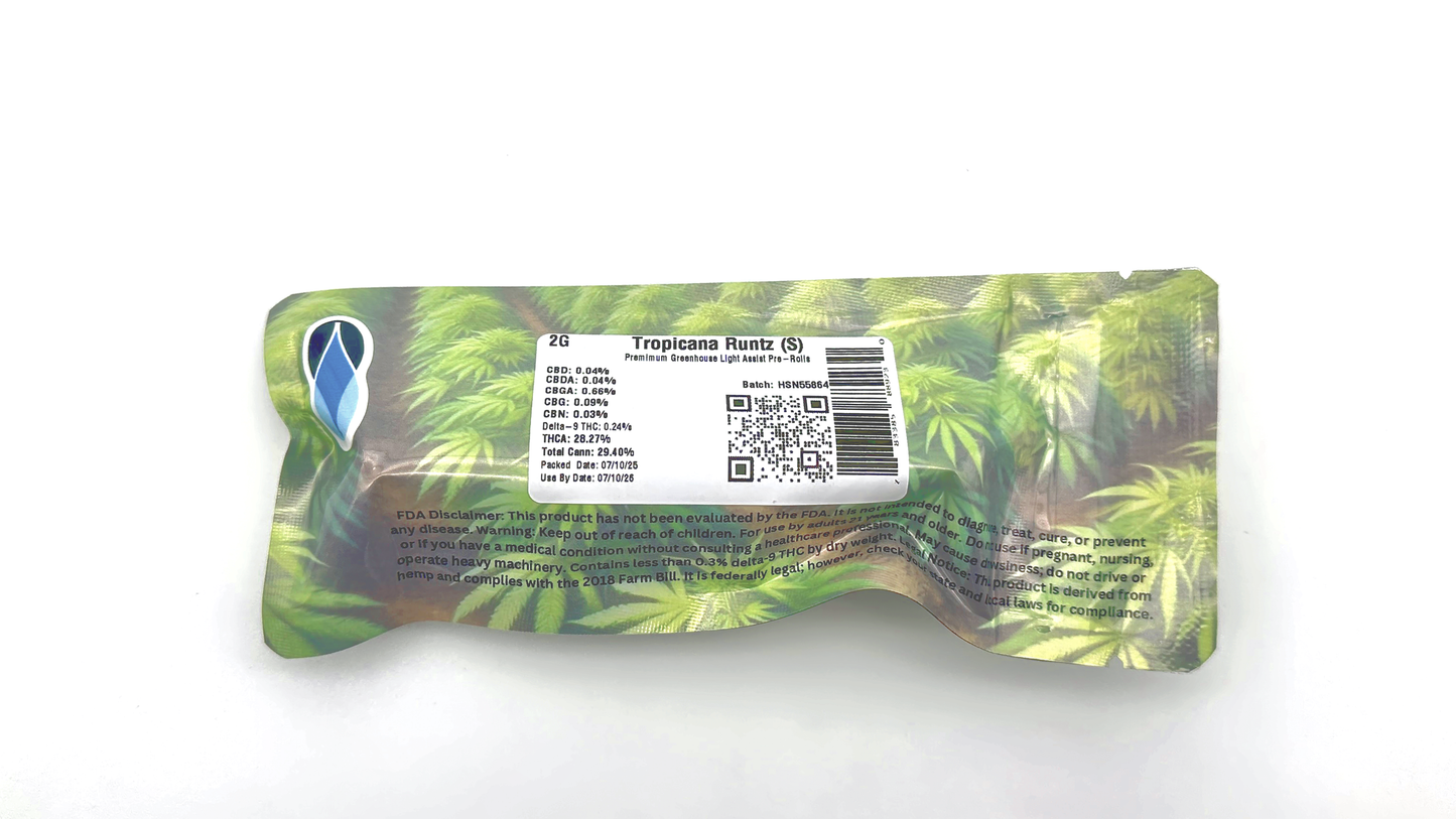 Tropical Runtz (S) Two Pack THCa Pre-Rolls