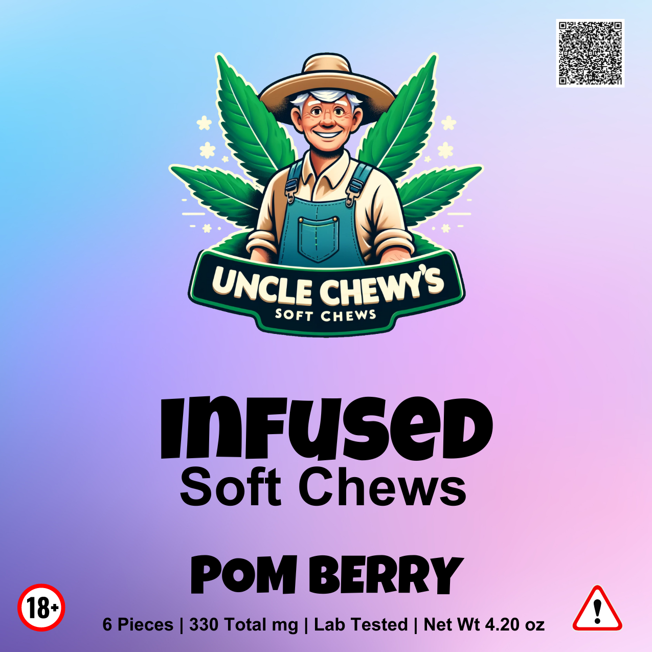 Pom Berry Soft Chews 10mg Delta-9 2.5mg THCP 20 Pack