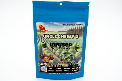 Green Apple Soft Chews 50/5mg D9 & THCP 6 Pack