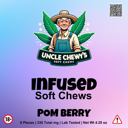 Pom Berry Soft Chews 10mg Delta-9 2.5mg THCP 20 Pack